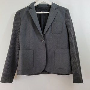 Judith & Charles Wool Suit Jacket/ with knit sleeves and back